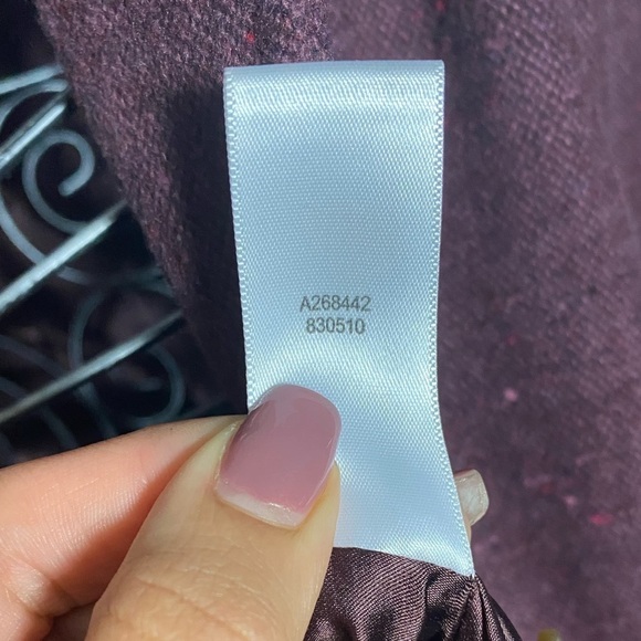 Burgundy Isaac Mizrahi jacket size 10 - Picture 15 of 16